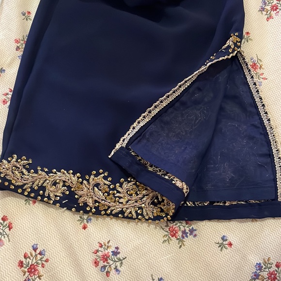 Crop top with bootcut pants indian wear - Picture 9 of 10